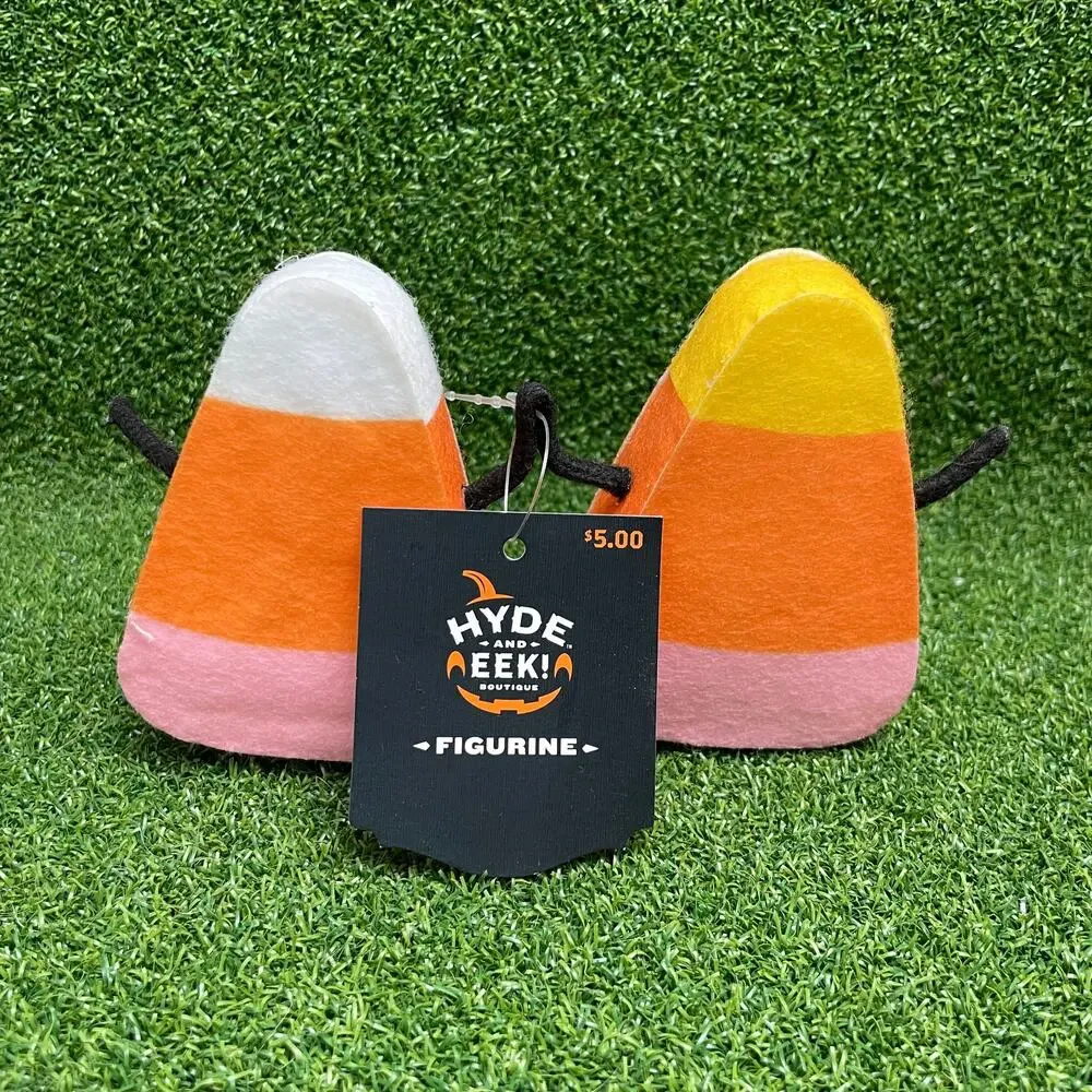 Target Halloween You Put a Spell on Me Candy Corn Pair Decorative Figurine NWT